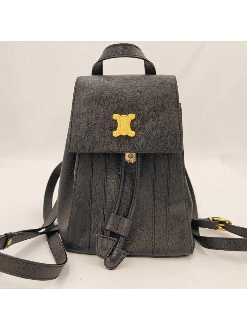 Celine Triomphe Backpack Leather Vintage
